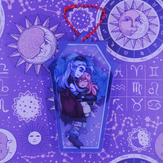 Layered Charm w/ Flower